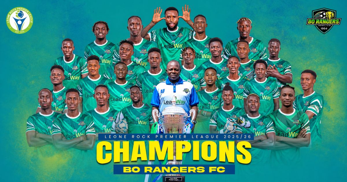 Bo Rangers Clinch 4th Sierra Leone Premier League Title in Five Years