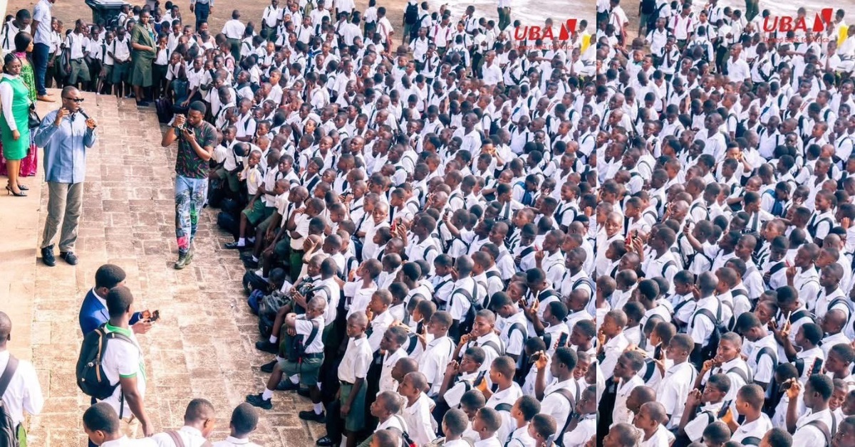 Drizilik Inspires Prince of Wales Students During UBA NextGen School Tour in Freetown