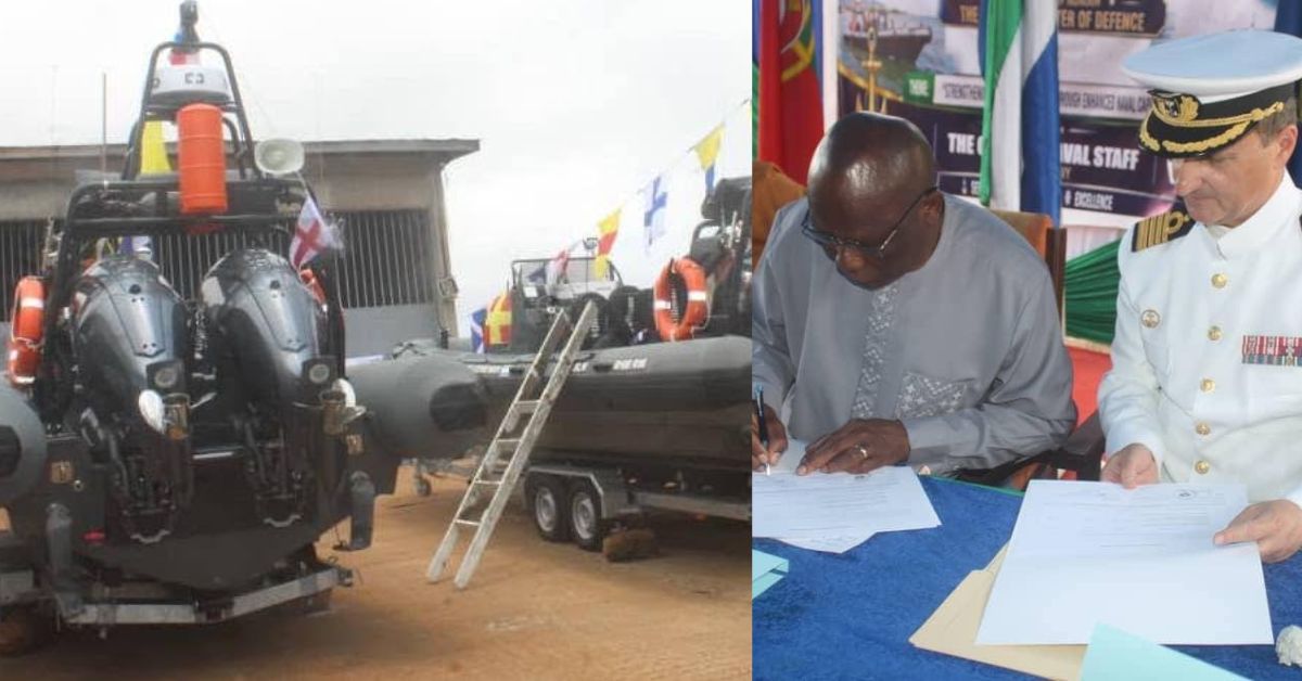 EU Donates Patrol Boats, Forensic Kits to Strengthen Sierra Leone Navy