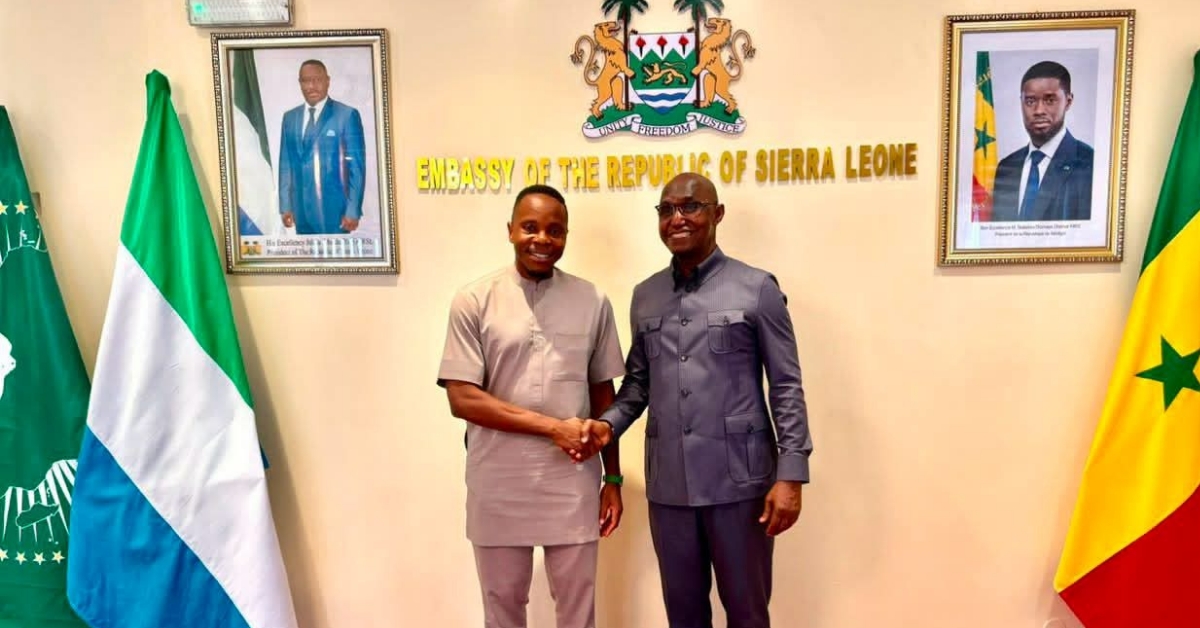 Chief Minister Sengeh Visits Sierra Leone Embassy in Senegal