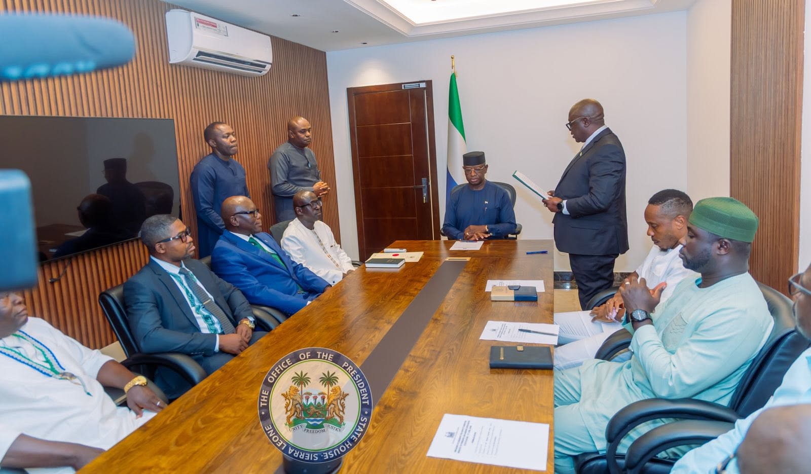President Bio Swears In New Deputy Minister of Fisheries and Marine Resources