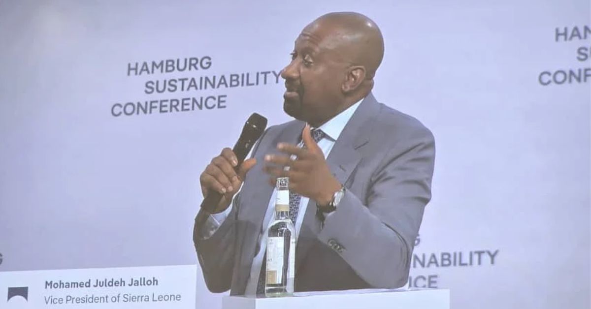 Vice President Mohamed Juldeh Jalloh Leads Global South Call for Fair Climate Finance in Hamburg
