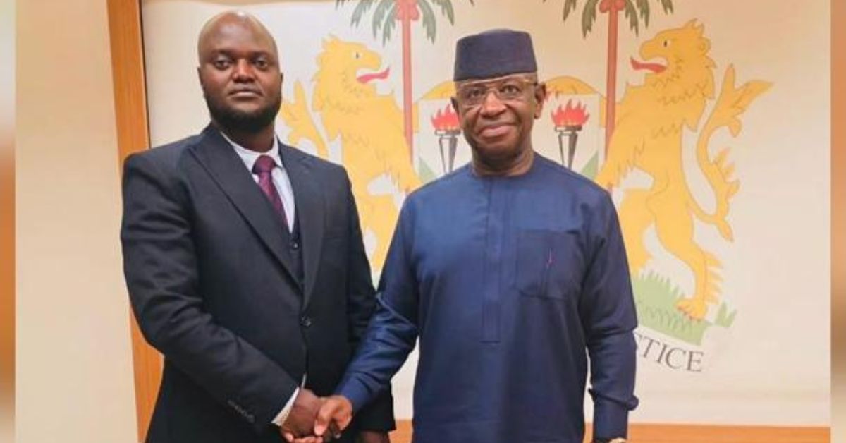 President Bio Welcomes New NSA Executive Director Alphaka Conteh at State House