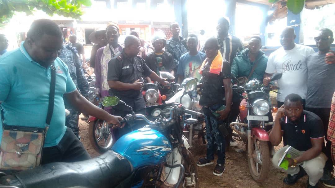 Kamakwie Police, Bike Riders Union Pledge Peace After Violent Incidents