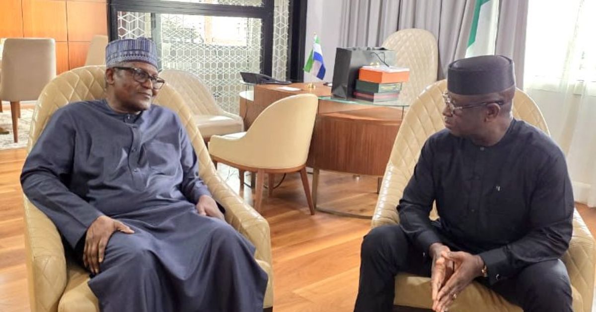 President Bio Meets Africa’s Richest Man Aliko Dangote to Boost West Africa Investment Summit