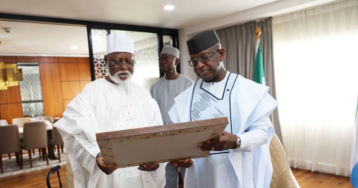 President Bio Honors Former Nigerian Leader Abdulsalami Abubakar at Autobiography Launch