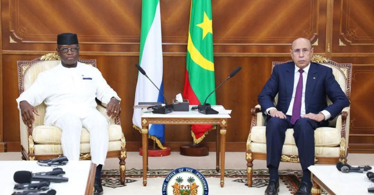 President Bio Holds Talks with Mauritanian Leader on Regional Security and Cooperation