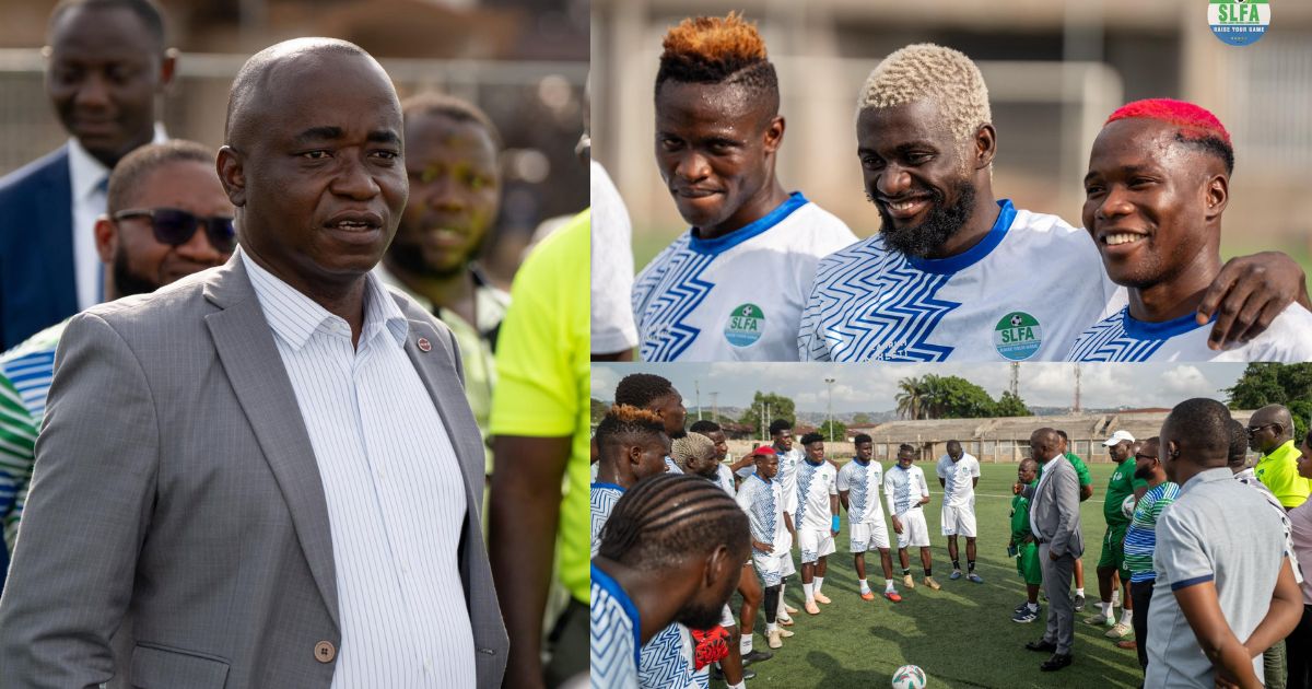 SLFA President Kamara Rallies Leone Stars as Training Camp Opens for Liberia Friendlies