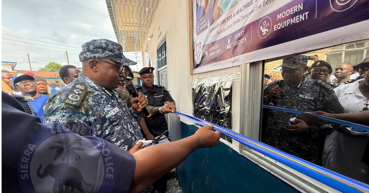 Government Opens First-Ever Blood Bank, Dental Clinic to Boost Police Healthcare in Sierra Leone