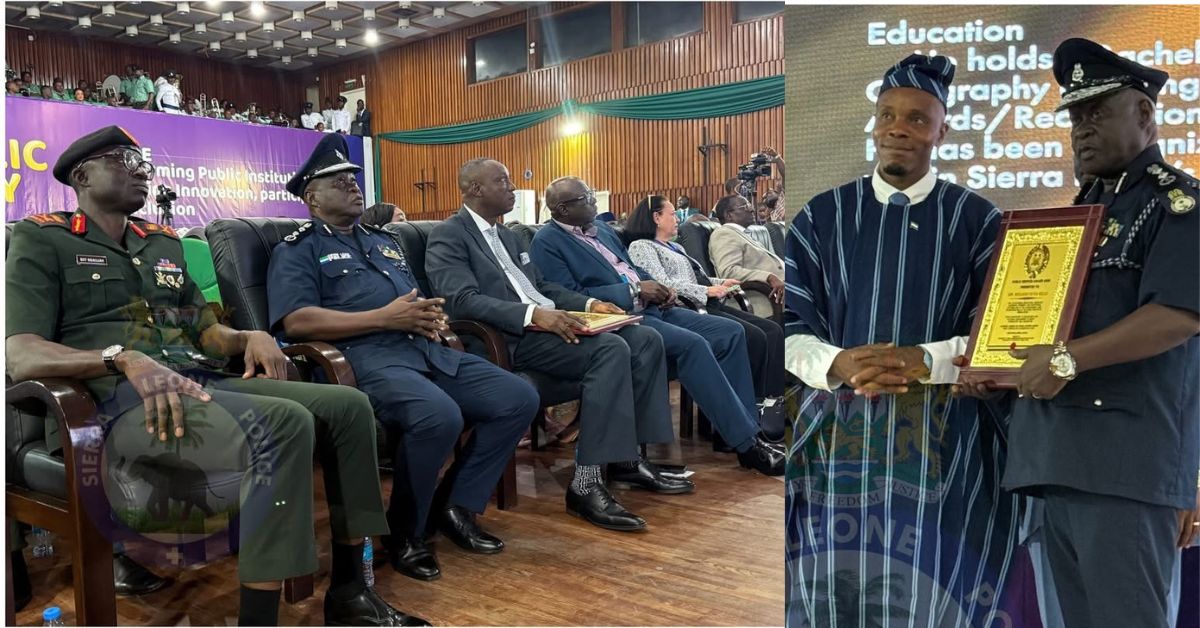 Police Chief William Sellu Receives National Public Service Excellence Award
