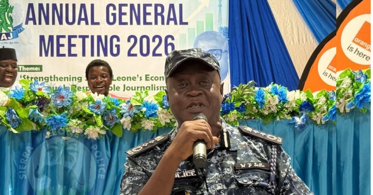 IGP William Sellu Calls for Stronger Police-Media Partnership at SLAJ AGM