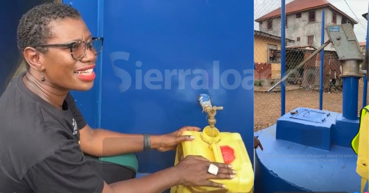 Mayor Aki-Sawyerr Inspects Solar-Powered Water Kiosk Project in Freetown Suburb Pamronkoh