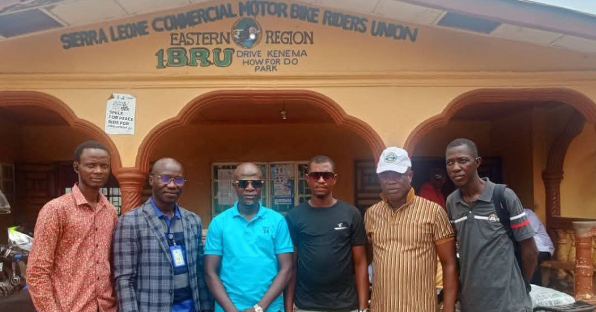 ICPNC Turns to Bike Riders to Strengthen Peace in Kenema