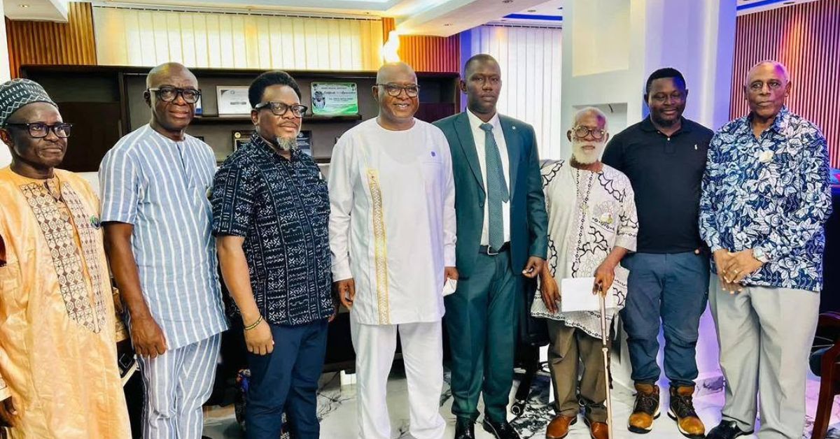 Alie Kabba Pays Courtesy Visit to SLPP Chairman, Reaffirms Party Unity and Progress