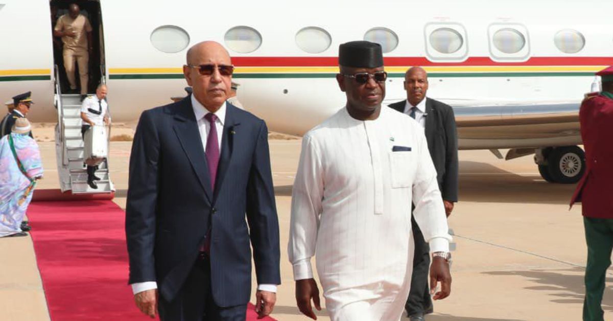 ECOWAS Chairman President Bio Arrives in Nouakchott for Talks with Mauritanian President
