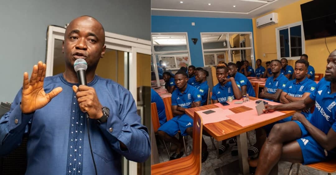 SLFA President Babadi Kamara Rallies Leone Stars in Bo Ahead of Liberia Match