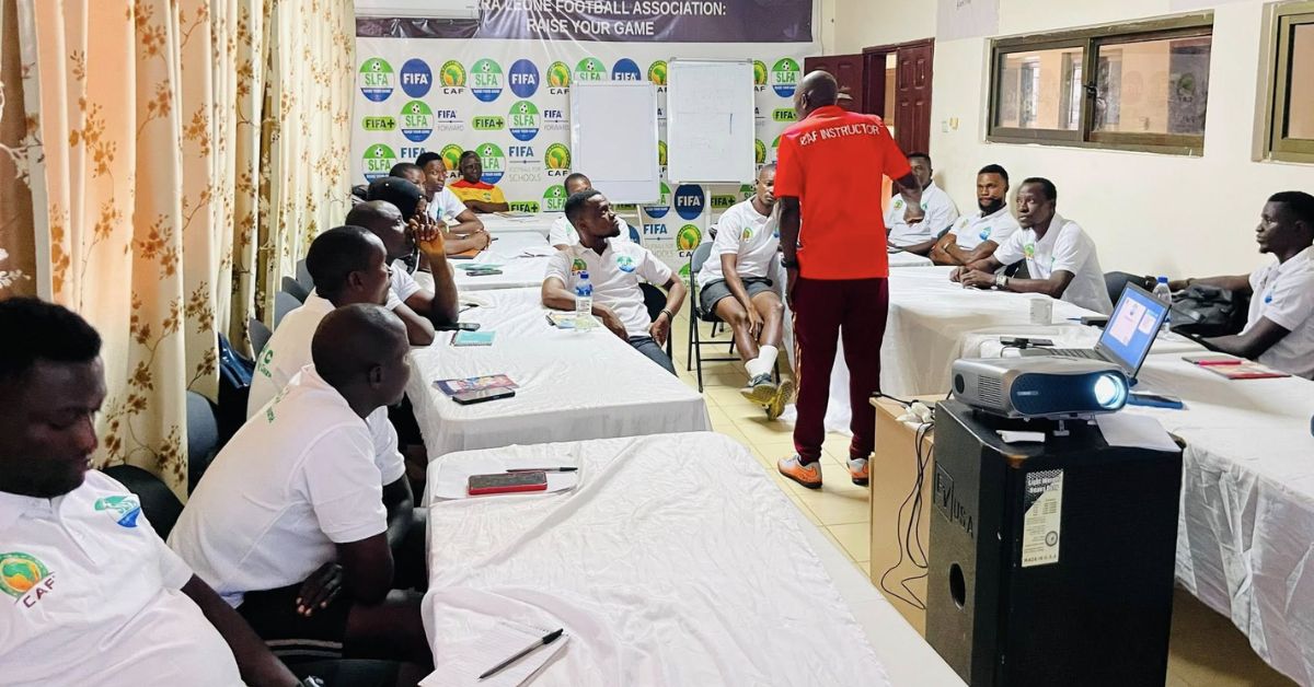 SLFA Begins Second CAF C Diploma Coaching Course in Freetown