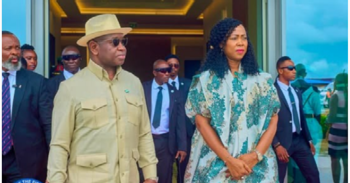 President Bio and First Lady Arrive in Lungi for 69th ECOWAS Summit