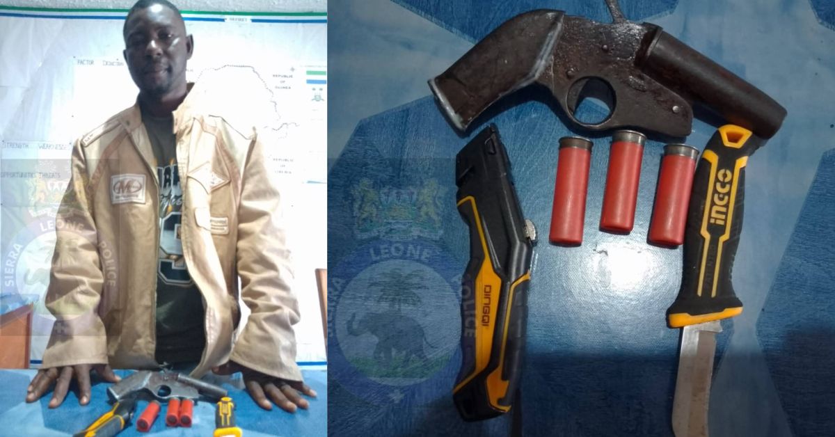 Suspected Armed Robber Arrested with Firearm at Bo Checkpoint