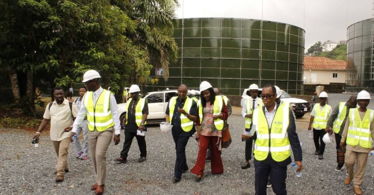 AfDB Delegation Inspects Progress of Freetown Water Supply Project