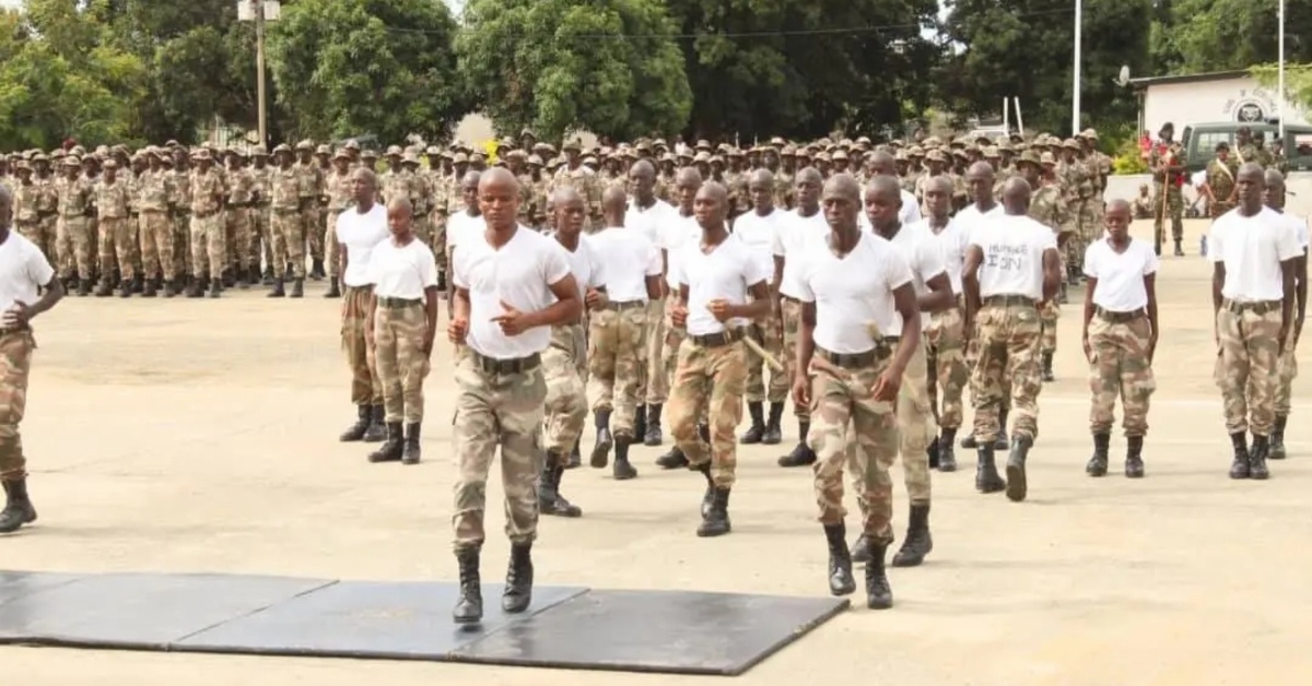 Over 1,000 Cadets and Recruits Complete Initial Training Phase at Benguema Barracks
