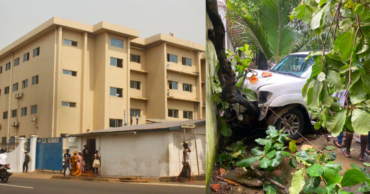Driver Loses Brakes, Crashes Into CID Headquarters’ Fence in Freetown