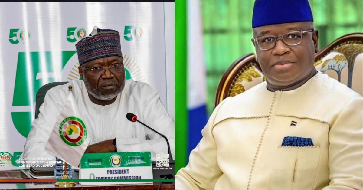 ECOWAS Commission President Meets President Bio Ahead of High-Level Mid-Year Summit