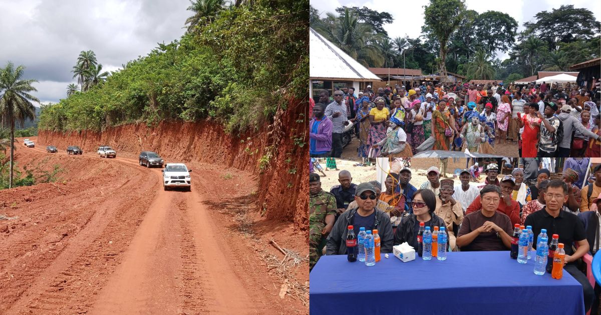 Eastern Mining Company Hands Over New Road Linking Two Communities in Kono
