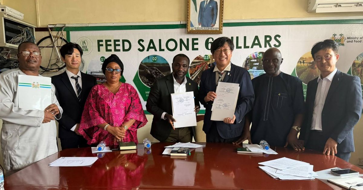 Sierra Leone, Korea Sign $5.6 Million Rice Production Agreement