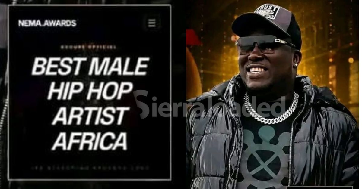 Rapper Kao Denero Nominated for Best Male Hip-Hop Artist Africa at NEMA Awards 2026