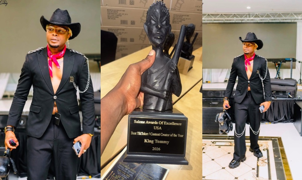 King Tommy Wins Best TikTok Content Creator of the Year at Salone Awards of Excellence 2026
