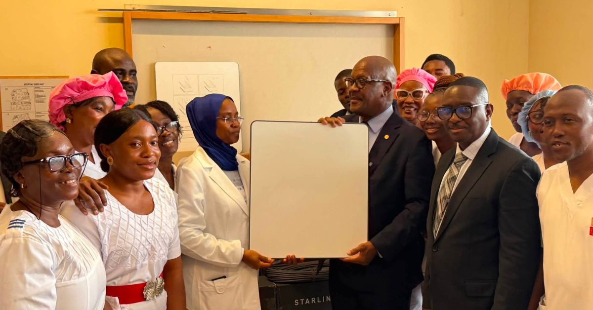 Minister of Health, Dr Austin Demby Launches Starlink Internet for 300 Government Health Facilities