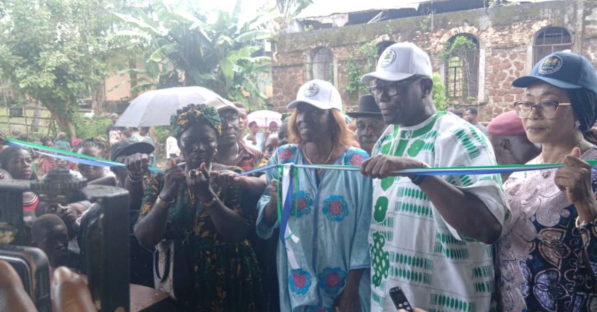 NaCSA Unveils Rehabilitated Community Projects in Moyamba