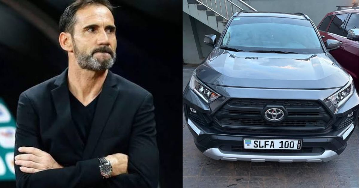 Leone Stars Head Coach Didier Gomes Da Rosa Receives Official Vehicle