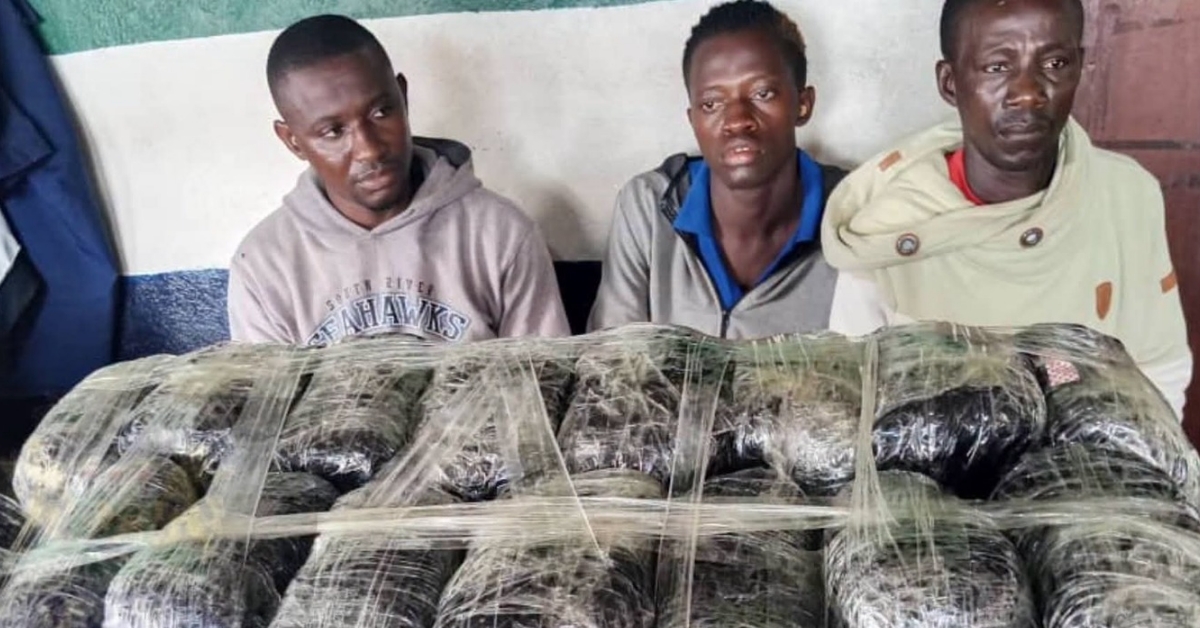 Three Suspects Arrested with Suspected Cannabis at Mile 38 Checkpoint