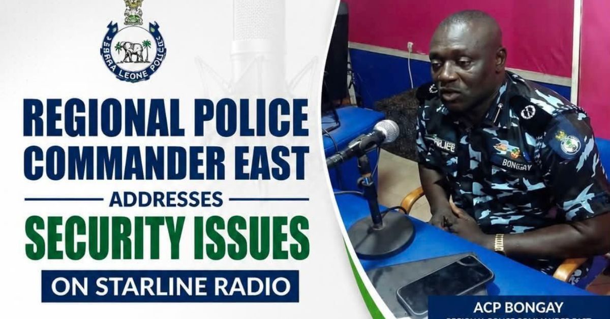 Regional Police Commander ACP Joe Kamanda Bongay Reaffirms Commitment To Public Safety