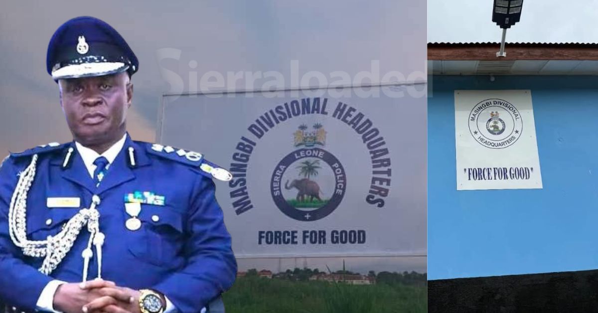 IGP William Sellu to Commission New Masingbi Police Division in Tonkolili District