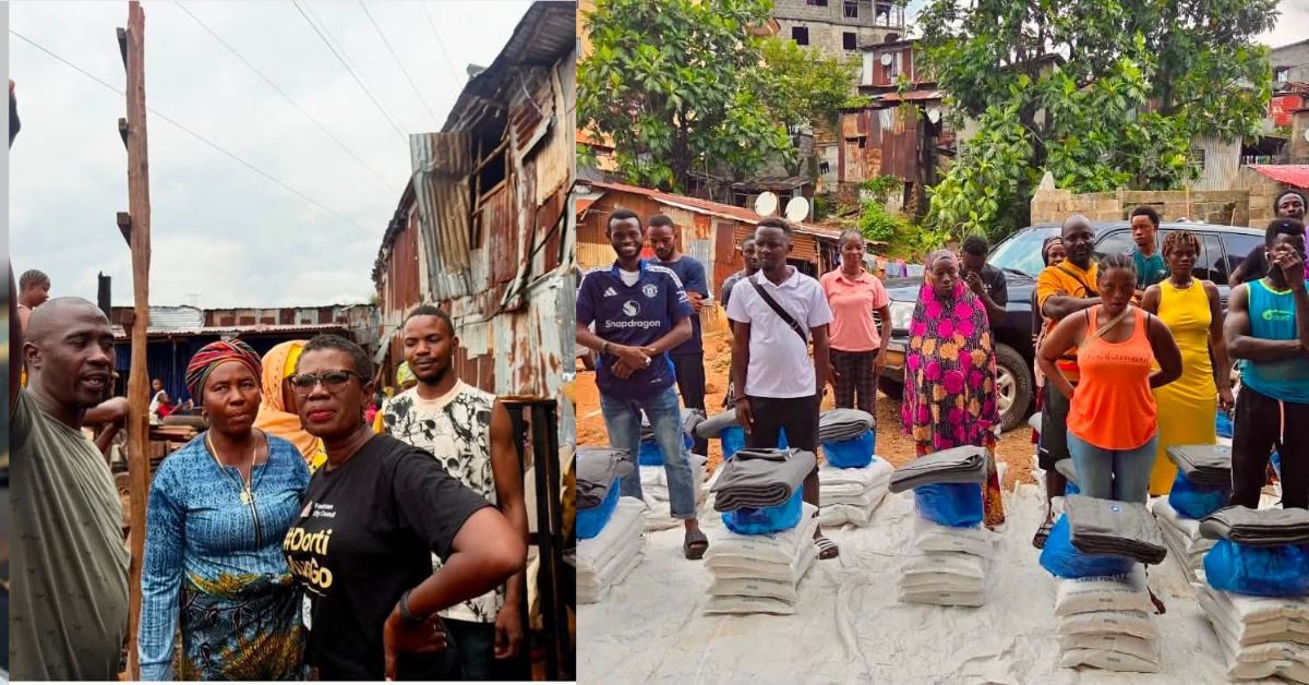 Mayor Yvonne Aki-Sawyerr Visits Congo Town Fire Victims, Delivers Relief Support