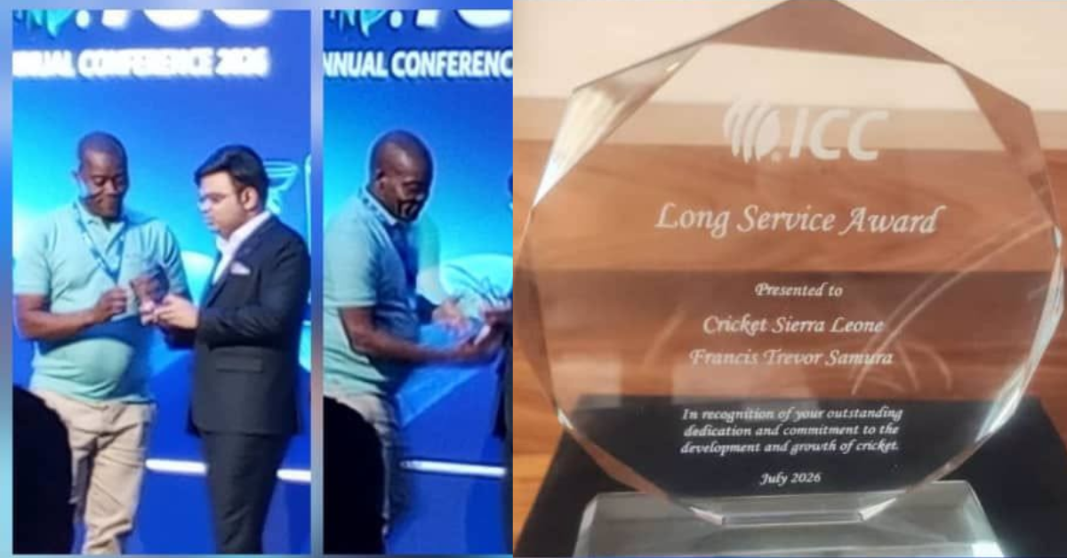 Cricket Sierra Leone Chairman Earns Prestigious ICC Recognition