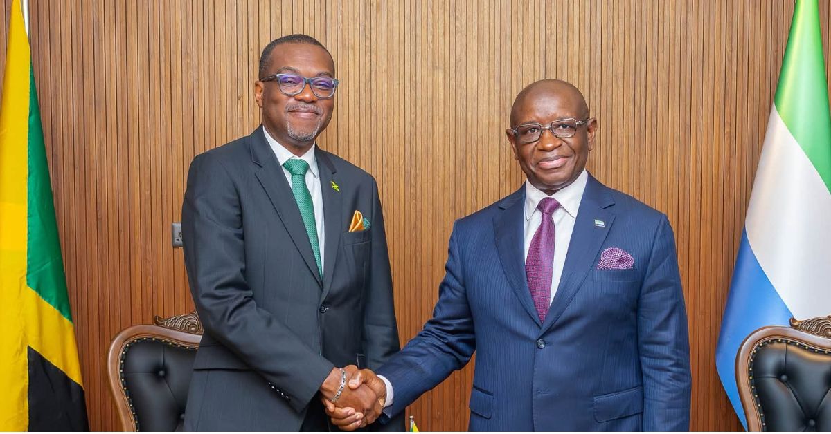 President Bio Receives Credentials from Jamaica’s High Commissioner