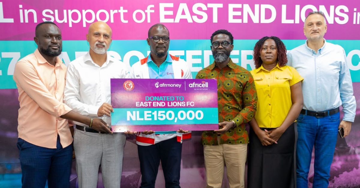 Africell, Afrimoney Support East End Lions With Le150,000 Ahead of CAF Confederation Cup Campaign