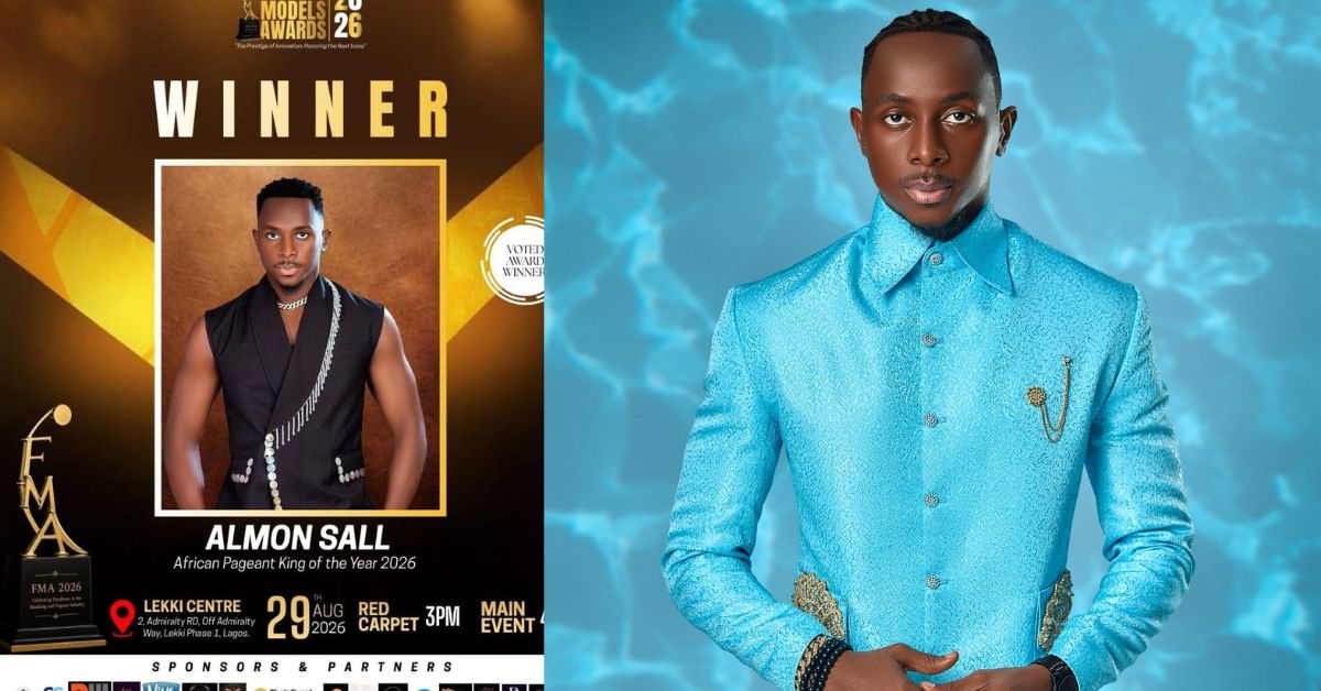 Sierra Leonean Model Almon Sall Wins African Pageant King of the Year 2026
