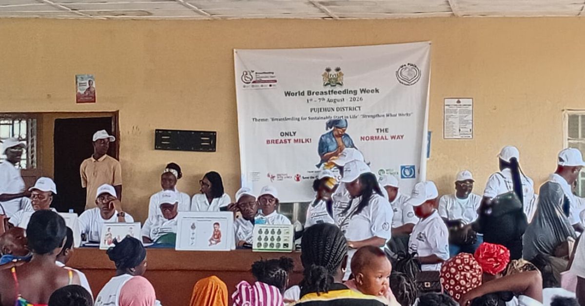 Pujehun DHMT Calls for Greater Support for Breastfeeding Mothers