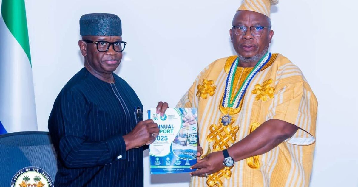 President Bio Receives Peace Commission’s Five-Year Plan to Strengthen National Unity