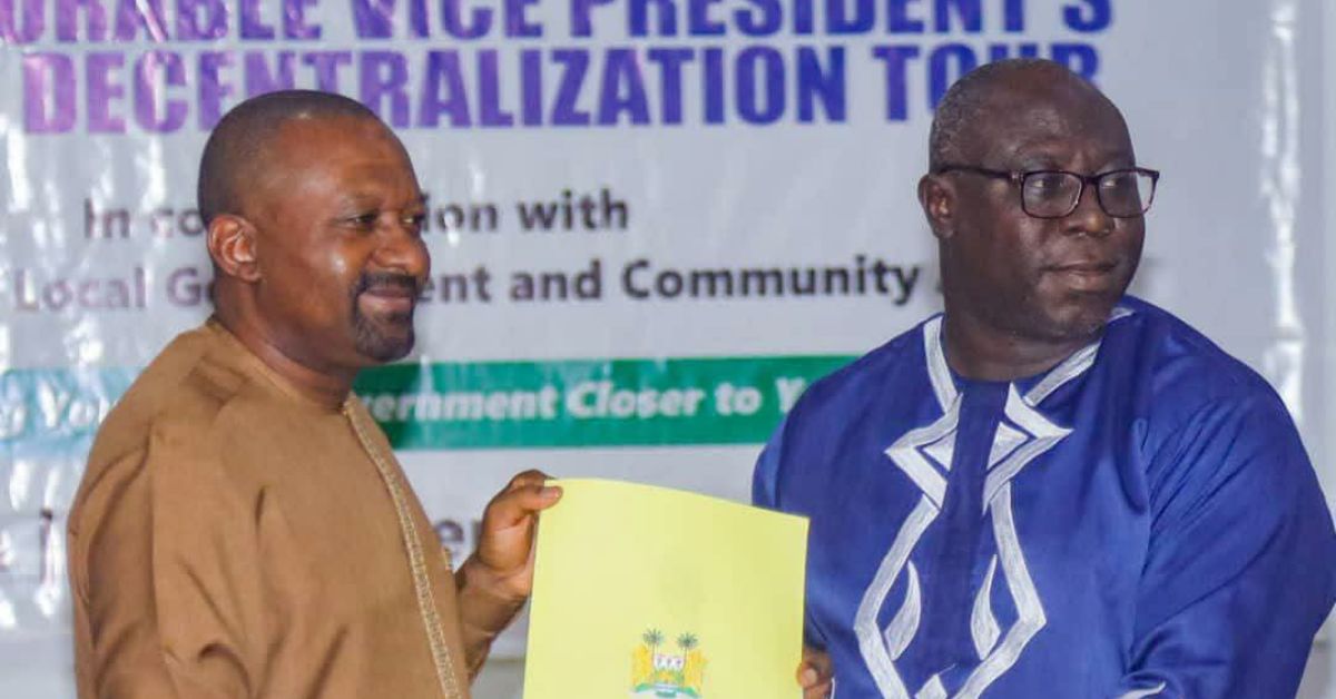 VP Juldeh Jalloh Continues Nationwide Local Governance Consultation in Bo City