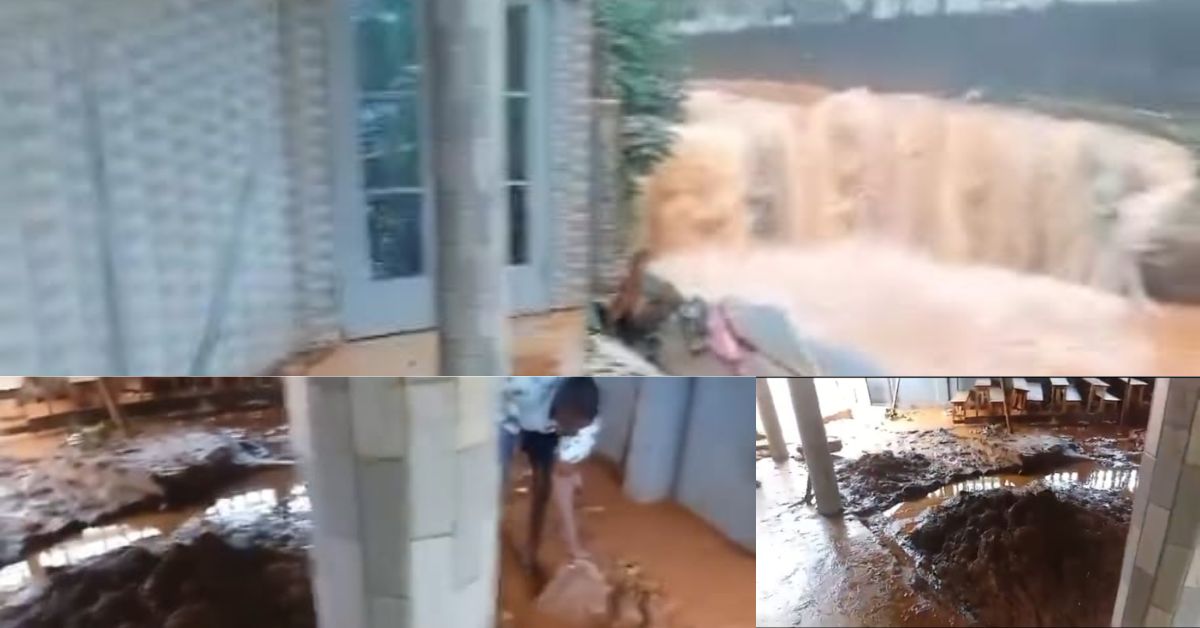 Heavy Rainfall Floods Masjid, Learning Centre in Femi Turner Community