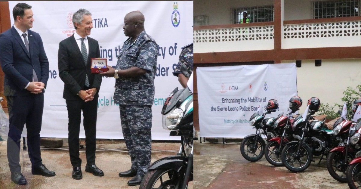 Turkey Donates 10 Motorbikes to Sierra Leone Police