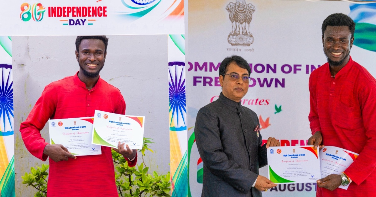 Popular Journalist and Influencer Sallu Kamuskay Honoured by Indian High Commission with Two Awards