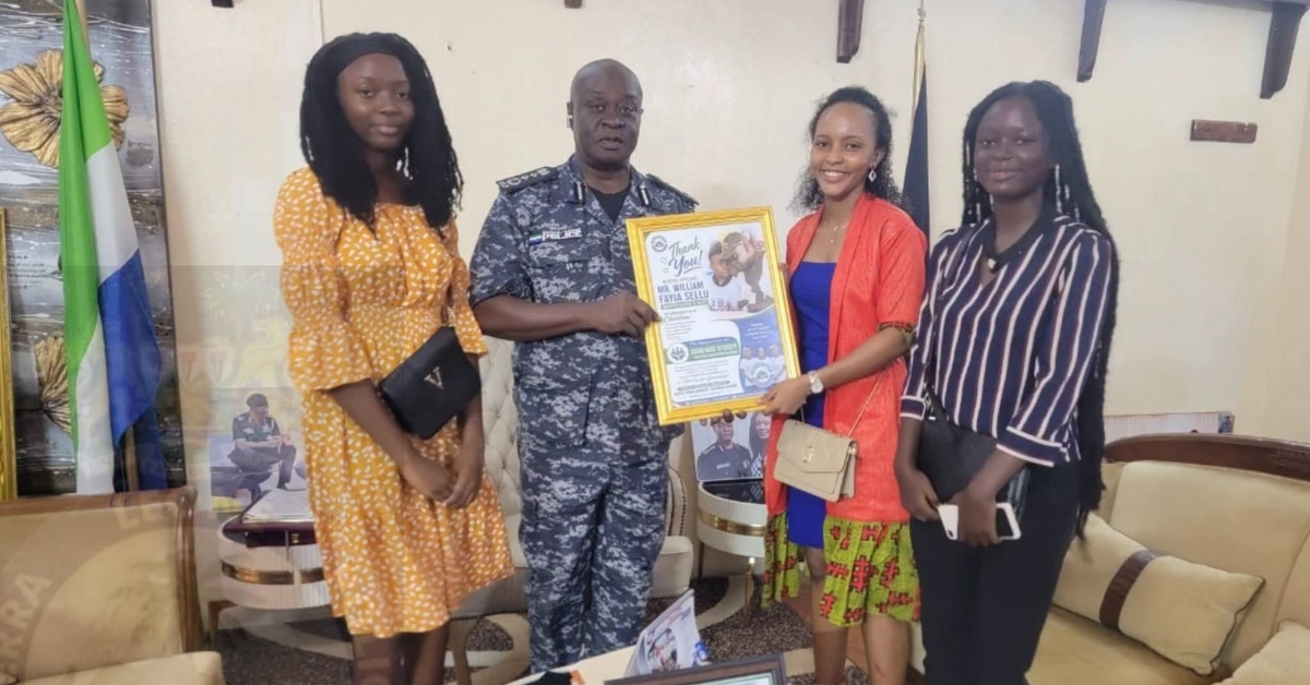 Kids’ Parliament Honours Police Chief Sellu for Championing Children’s Welfare