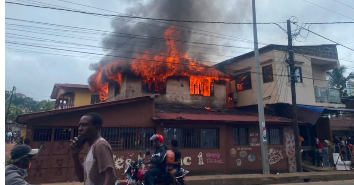 Massive Fire Guts Jes-Ka-Mac Entertainment Complex in Freetown